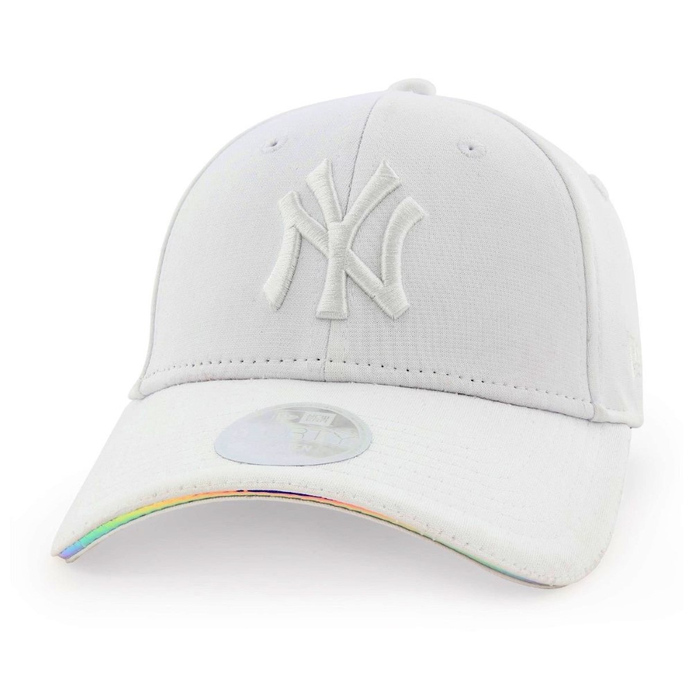New Era MLB Iridescent New York Yankees Womens Cap White