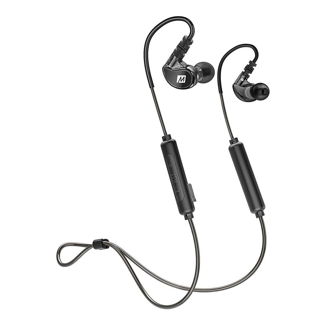 سماعات أذن سوداء رياضية داخل الأذن لاسلكية بلوتوث مي أوديو X6