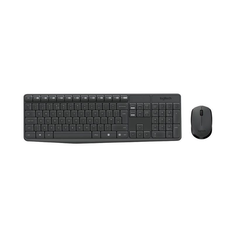 Logitech 920-007927 MK235 Wireless Keyboard + Mouse - Grey