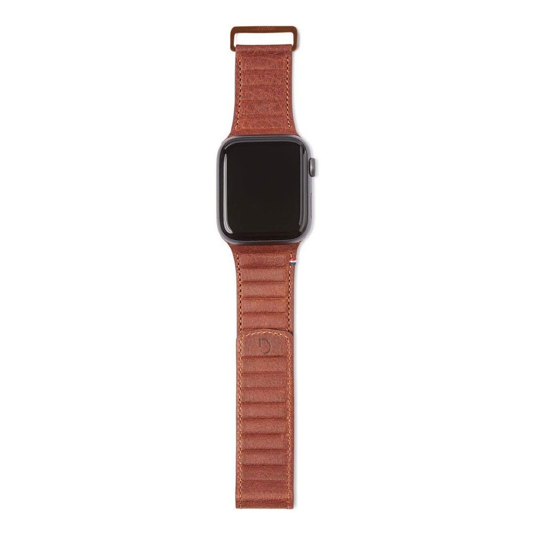 Decoded 44mm/42mm Leather Magnetic Traction Strap Brown for All Apple Watch (Compatible with Apple Watch 42/44/45mm)
