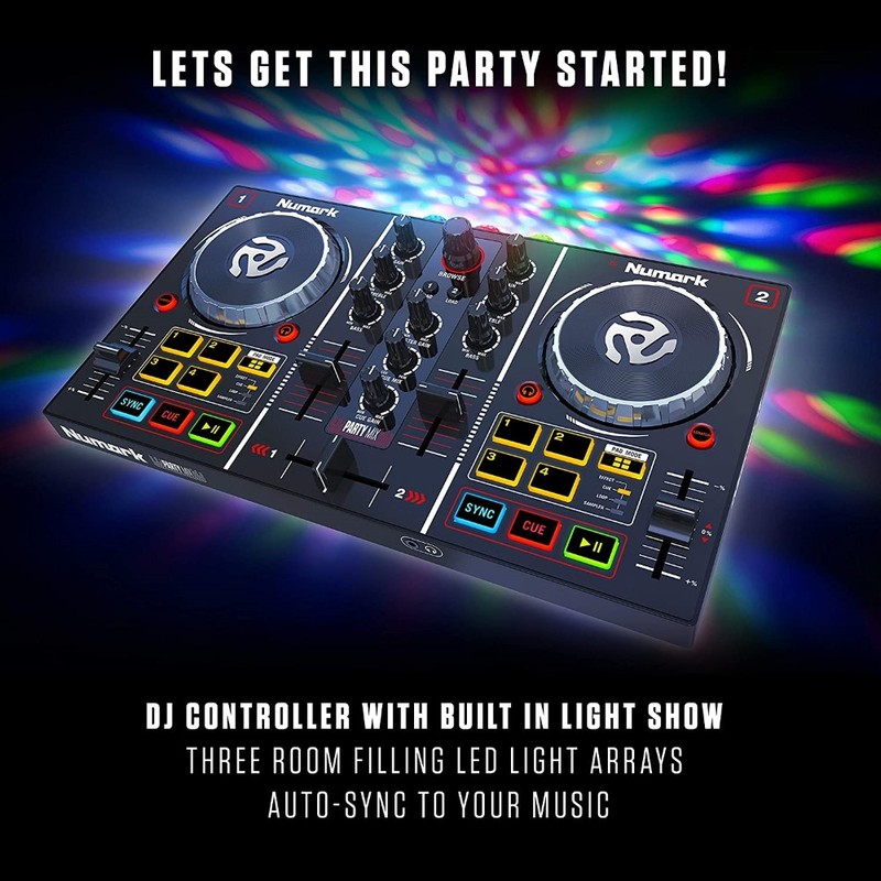 Numark Party Mix DJ Controller with Lights