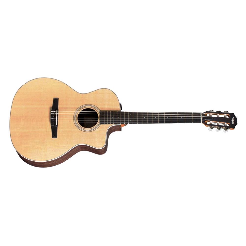Taylor 214CE-N Nylon Acoustic-Electric Guitar - Natural (Includes Taylor Gig Bag)