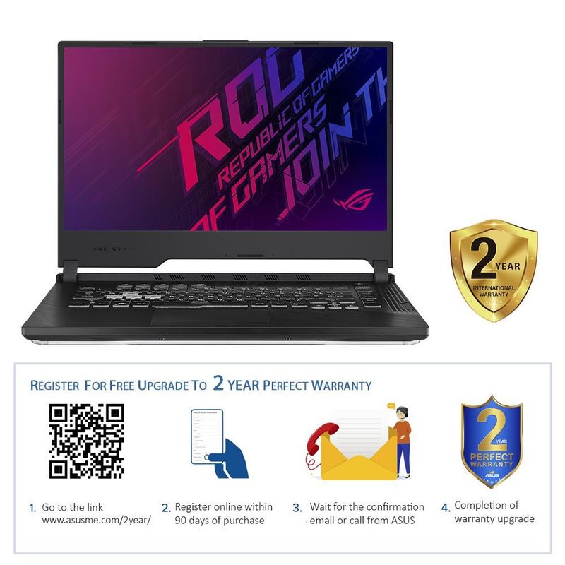 ASUS ROG Strix G G531GT-BQ165T Gaming Laptop I7-9750H/16GB/512GB SSD/NVIDIA GeForce GTX 1650 GDDR5 4GB/15.6 inch FHD/60Hz/Win10/Black