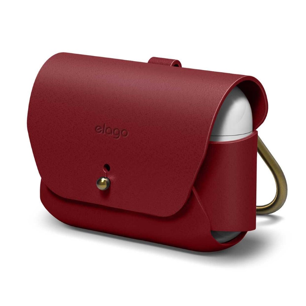 Elago Genuine Leather Case Red for AirPods Pro