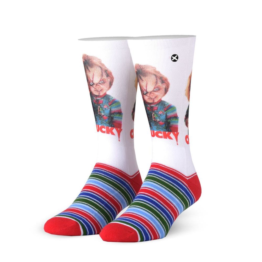 Odd Sox Chucky Wanna Play Men's Socks (Size 6-13)