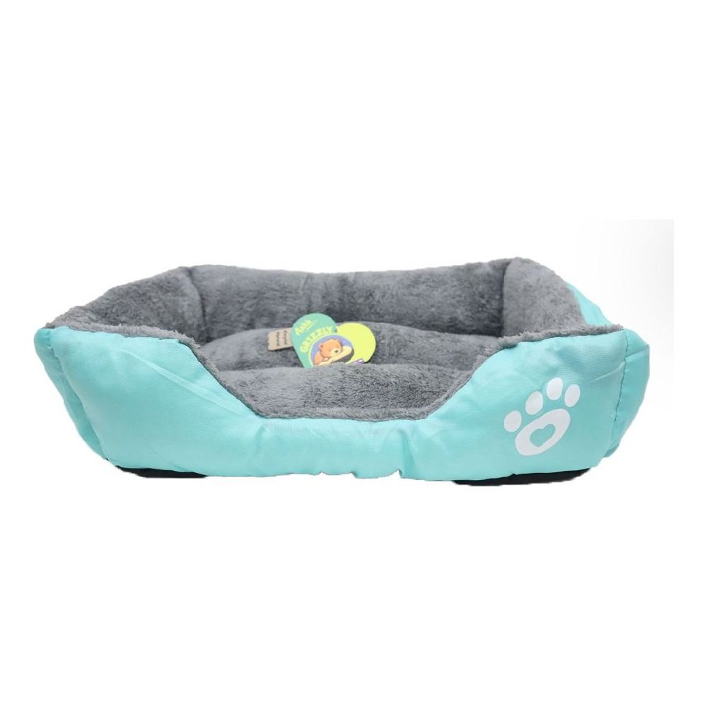 Nutrapet Grizzly Square Dog Bed Green Large - 66 x 50 cm