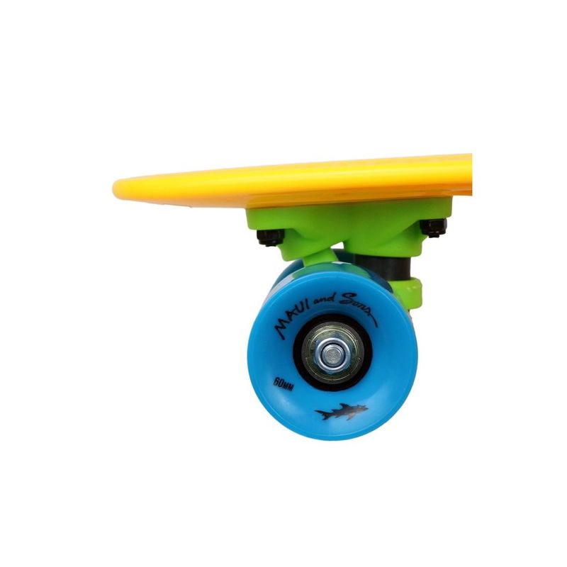 Maui & Sons Cookie Skateboard in Yellow 22-Inch