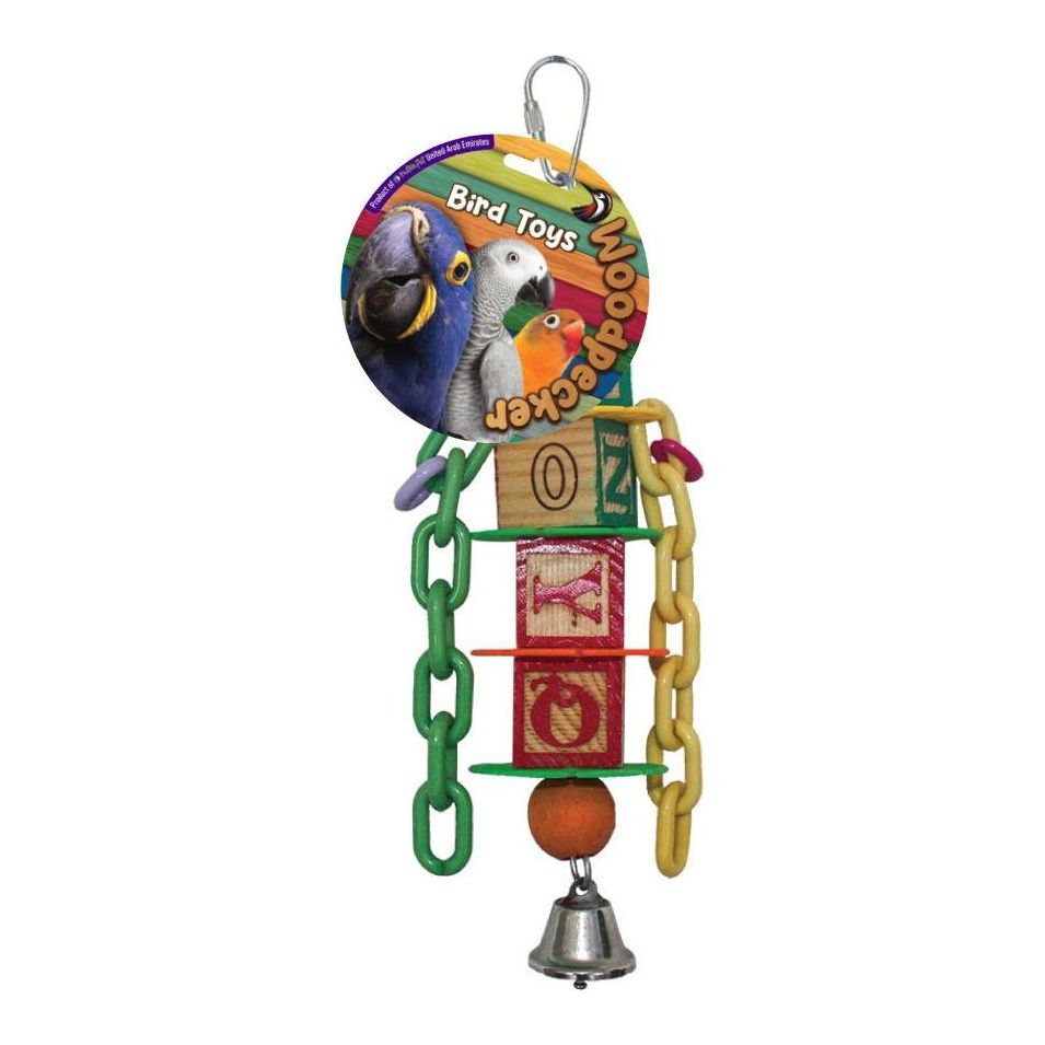 Nutrapet Woodpecker Bird Toy Alphabet Chain 26 x 8 cm