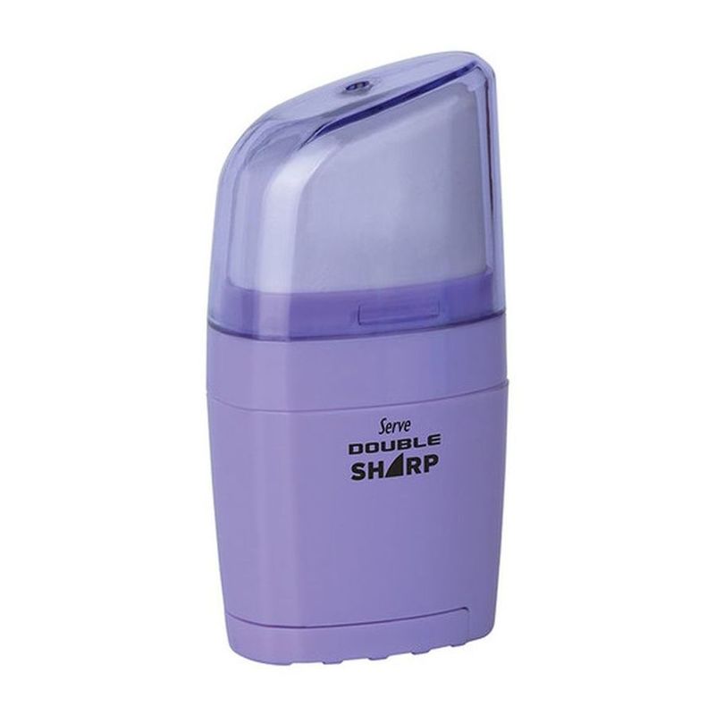 Serve Double Sharp Eraser & Sharpener Combo Lavender