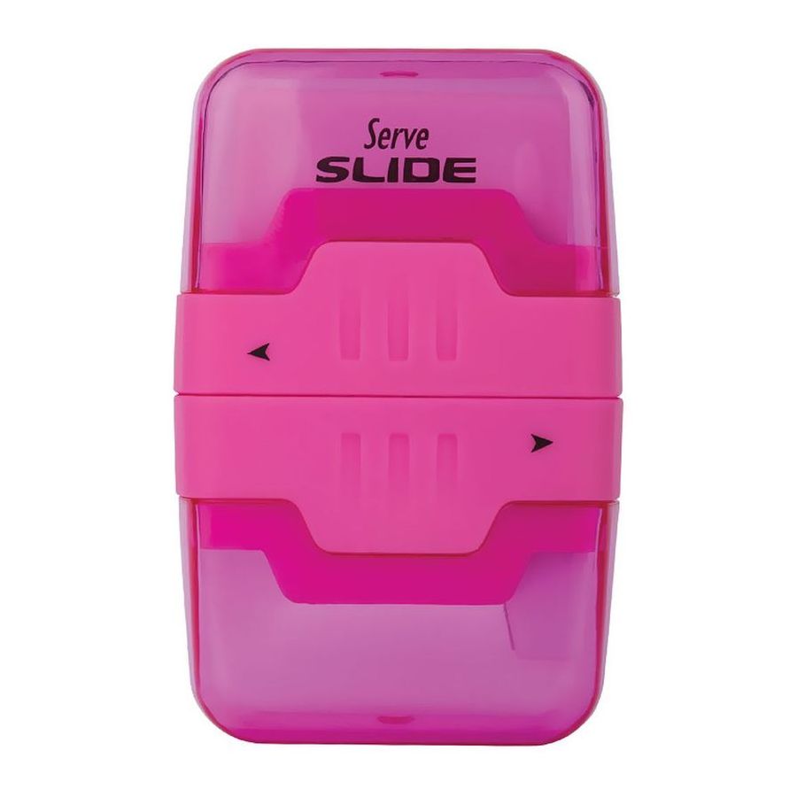 Serve Slide Eraser & Sharpener Combo Pink