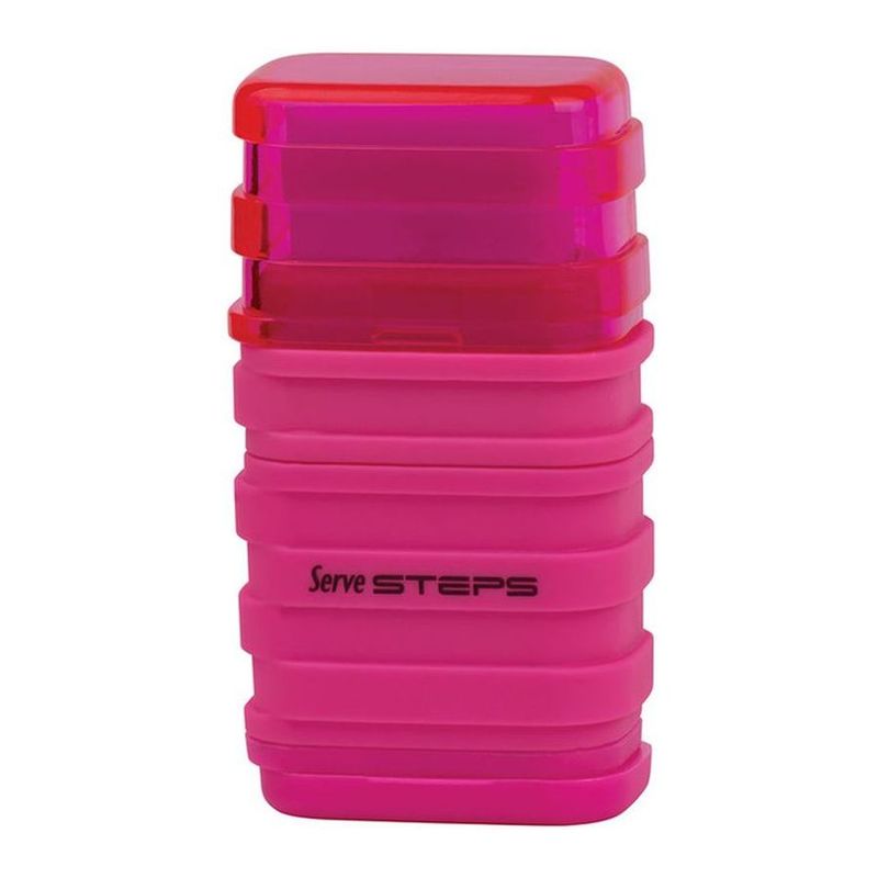 Serve Steps Eraser & Sharpener Combo Pink