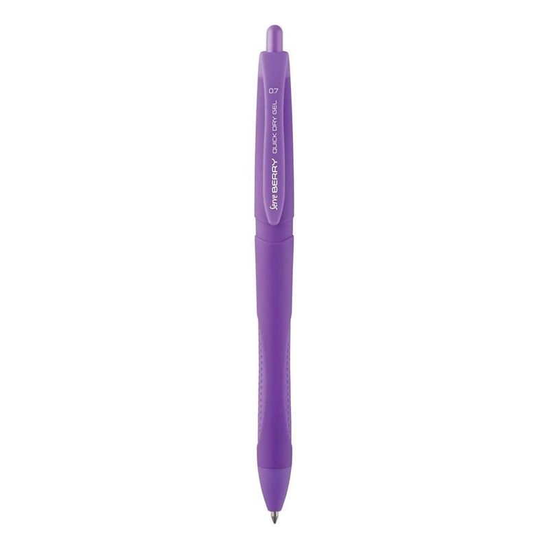 قلم جل سريع الجفاف Serve Berry - بنفسجي باستيل - 0.7 مم