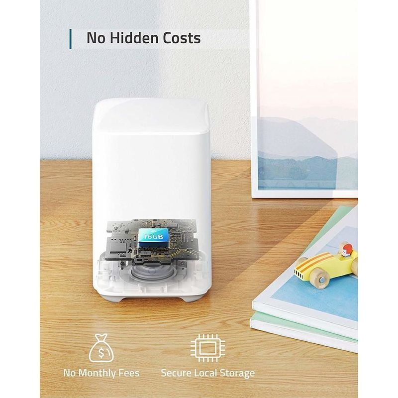 eufy Security eufyCam 2 Wireless Home Security Add-on Camera 365-Day Battery Life/HD 1080p/No Monthly Fee (Requires HomeBase 2)