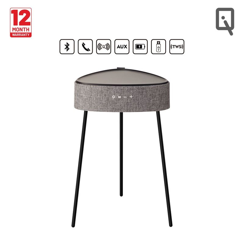 IQ IQZ2 Smart Table Speaker Black With Grey Mesh