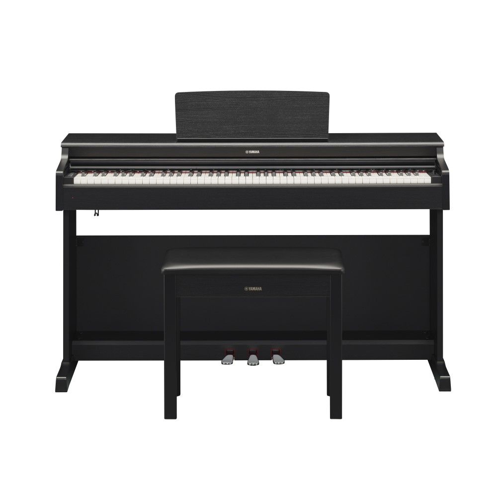 بيانو ياماها أريوس Ydp-164 الرقمي مع مقعد، لون أسود