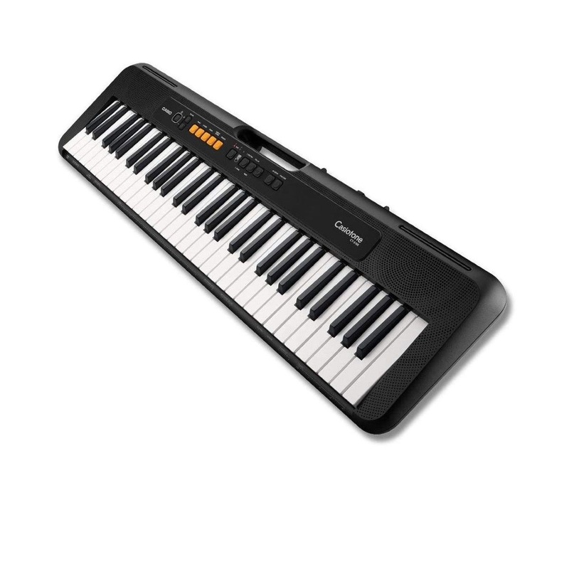 لوحة مفاتيح موسيقية كهربائية CTS-100 محمولة بعدد 61 مفتاحًا موسيقيًا بلون أسود من كاسيو