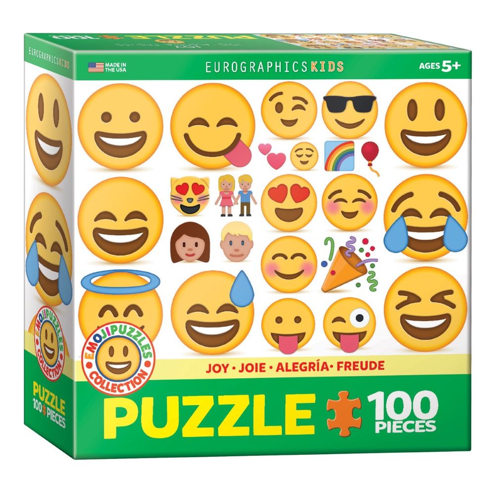 Eurographics Emoji Joy 100 Pcs Jigsaw Puzzle Jigsaw Puzzle