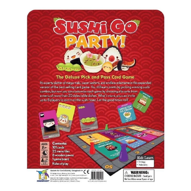 Gamewrite Sushi Go Party! Game