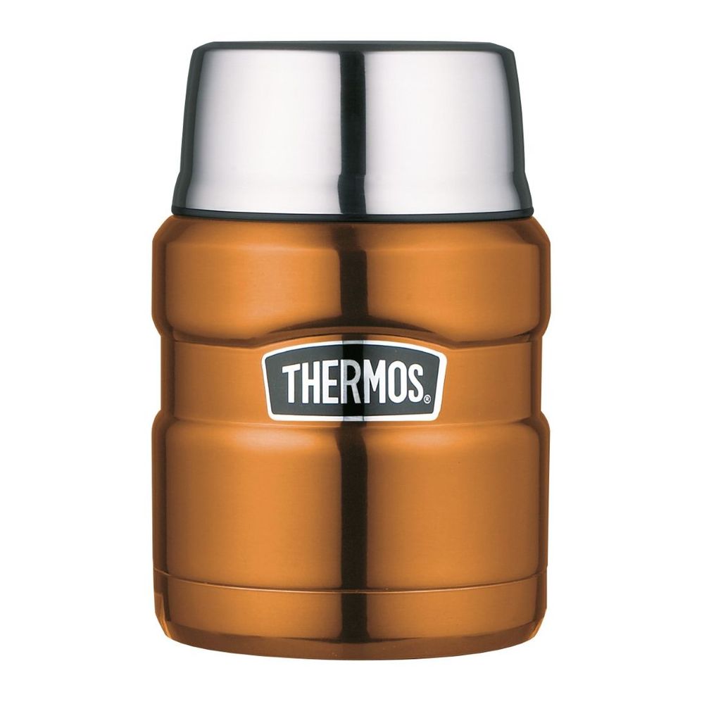 Thermos Stainless King Food Flask With Folding Spoon 470ml Copper