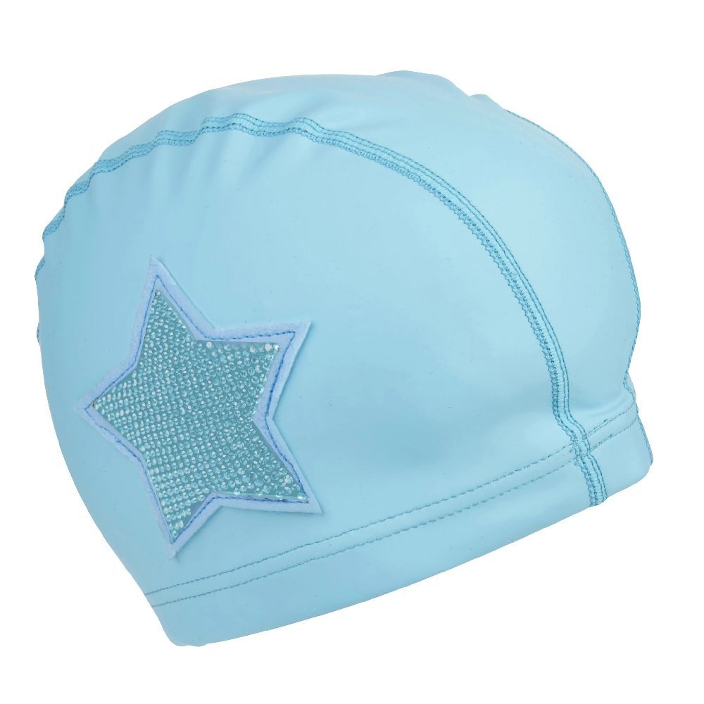 قبعة السباحة بلينج ٢ أو نجمة حجر الراين الأزرق