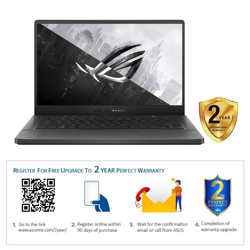 ASUS ROG Zephyrus G14 AniMe GA401IV-HA194T Laptop R9-4900HS/16GB/1TB SSD/NVIDIA GeForce RTX 2060 MAX-Q 6GB/14 inch WQHD Display/60Hz/Windows 10 Home/Eclipse Grey