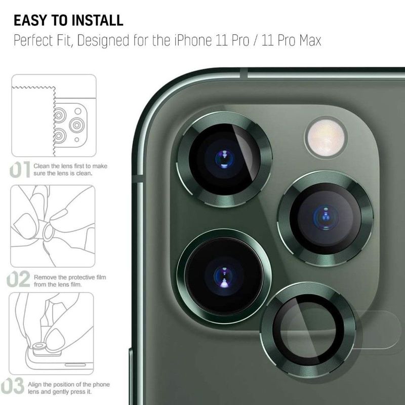 HYPHEN Camera Lens Protector Green for iPhone 11 Pro Max