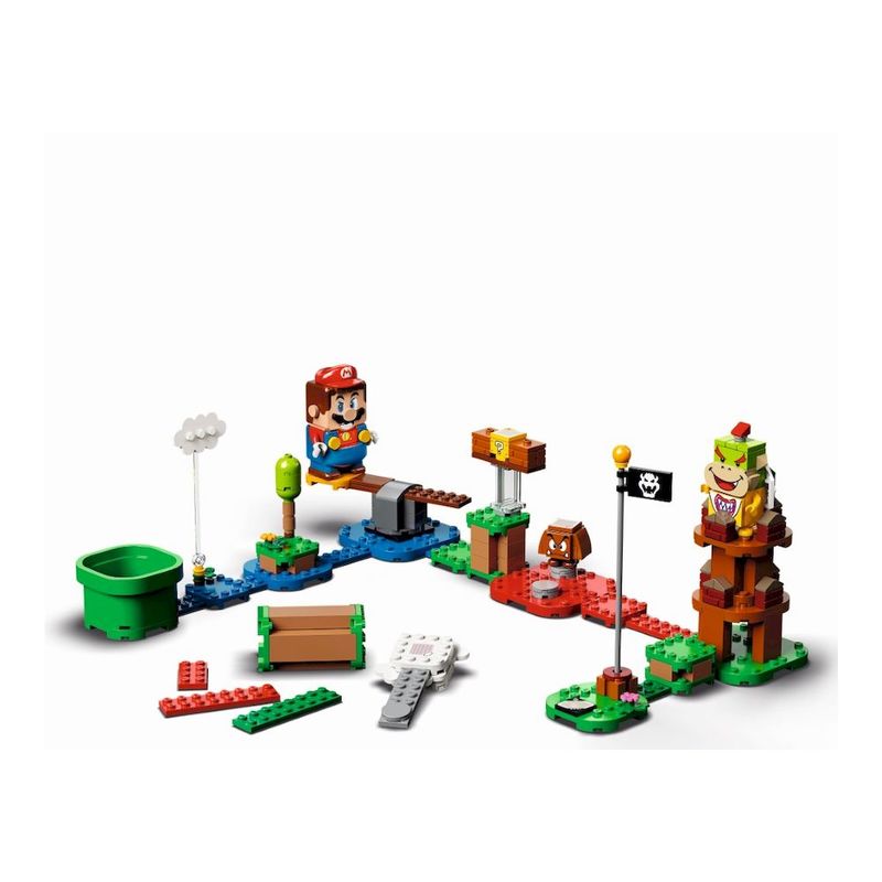 لعبة مجموعة بناء وتركيب مكعبات على شكل مسار ماريو للمبتدئين سوبر ماريو من ليغو 71360