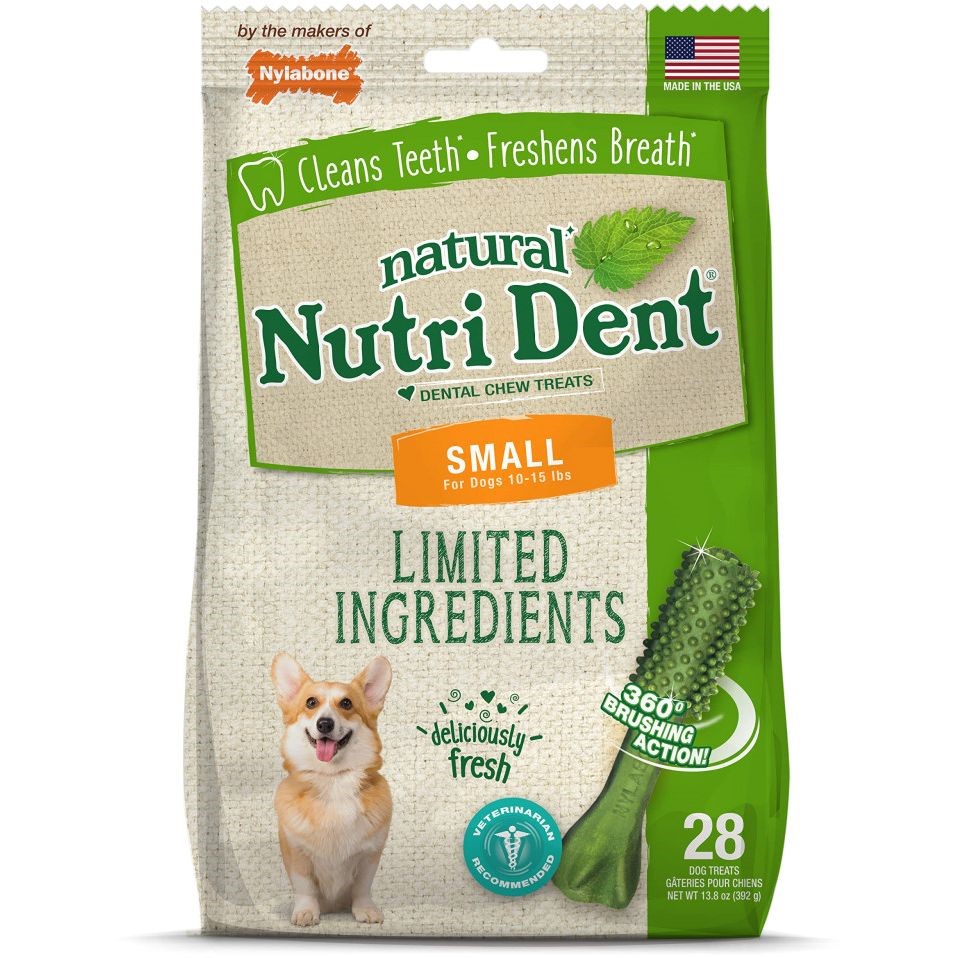 Nylabone Nutri Dent Fresh Breath 28 Count Pouch Small