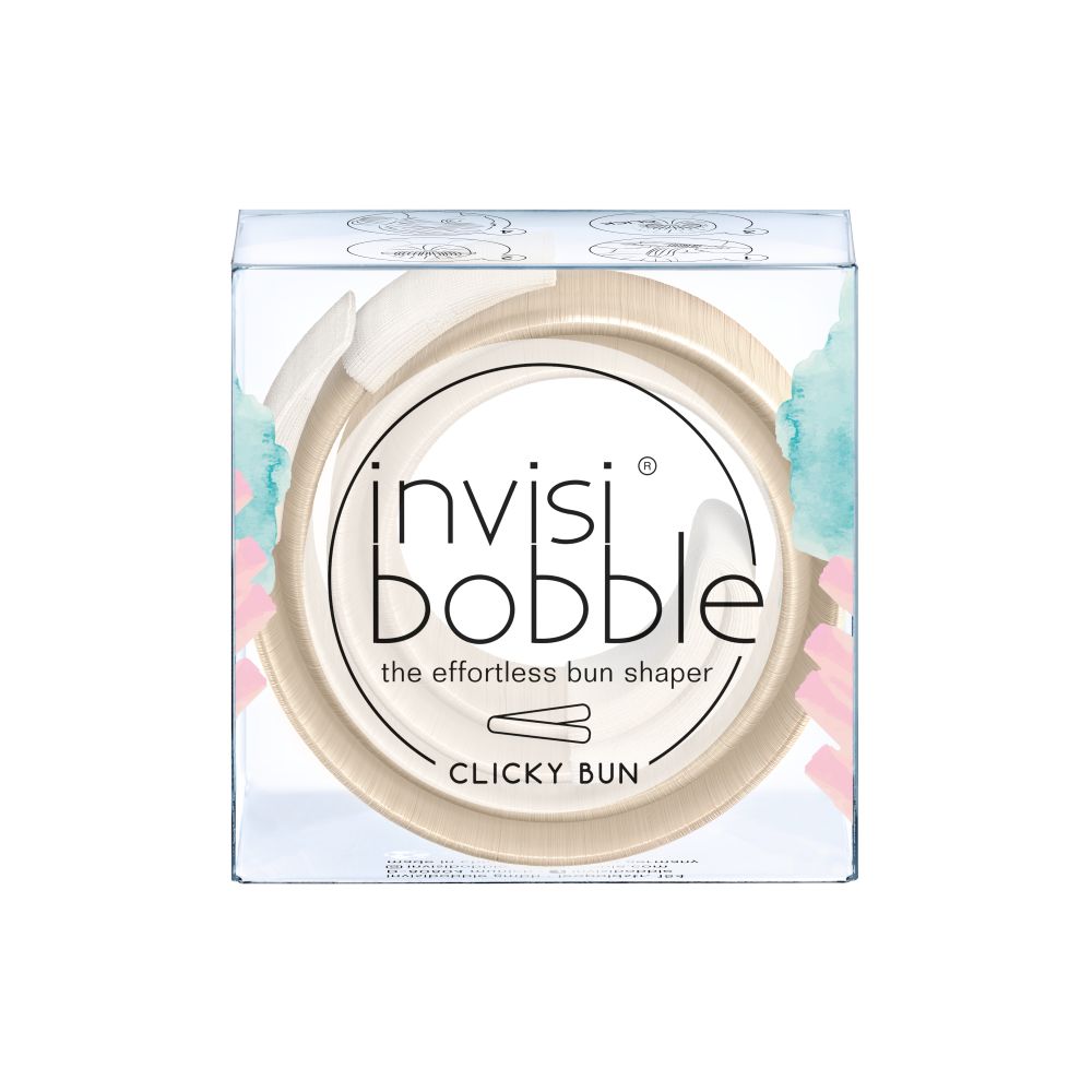 Invisibobble Clicky Bun Hanging Pack To Be Or Nude To Be Hair Tie