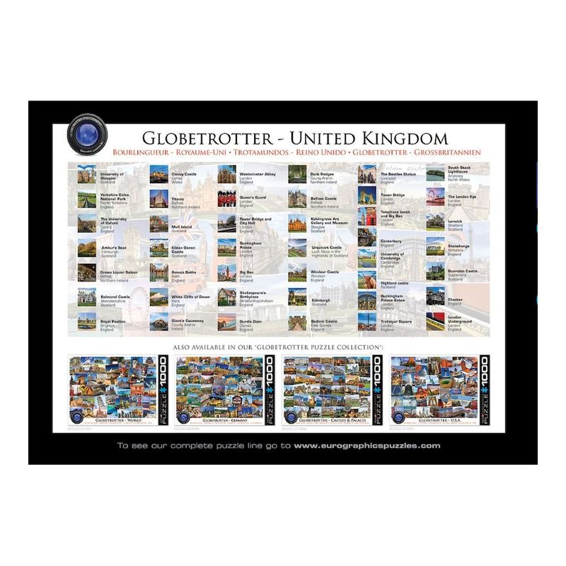 Eurographics Globetrotter United Kingdom Jigsaw Puzzle 1000 Pcs