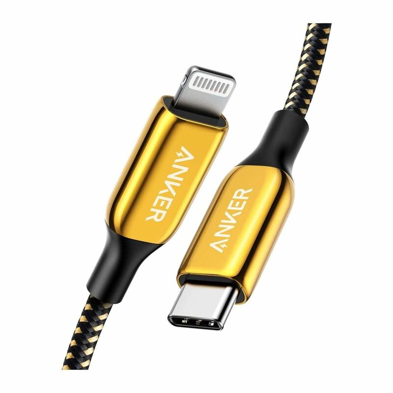 Anker Powerline+ III USB-C To Mfi Lightning Cable Special Edition 24K Gold 6Ft