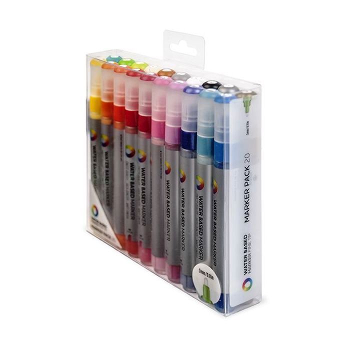 Montana Colors Water Based Markers Fine 3 mm (Pack of 20)