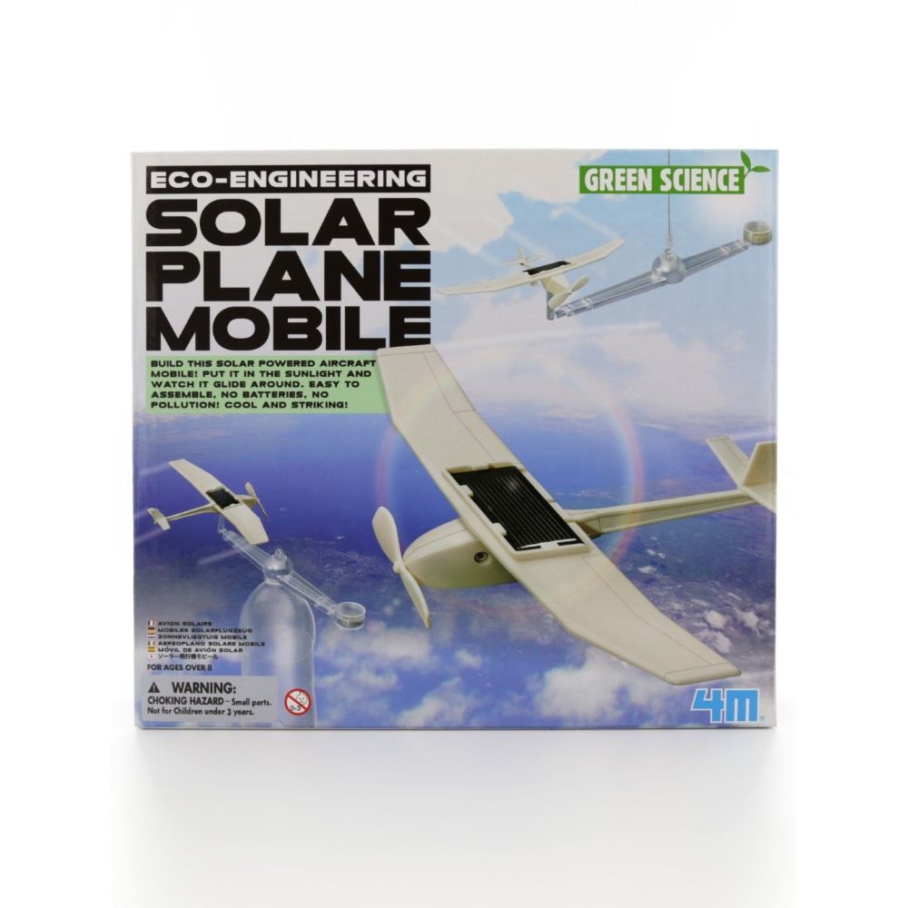 لعبة مجموعة بناء تركيب طائرة متحركة تعمل بالطاقة الشمسية إيكو إنجنيرنج من 4 إم