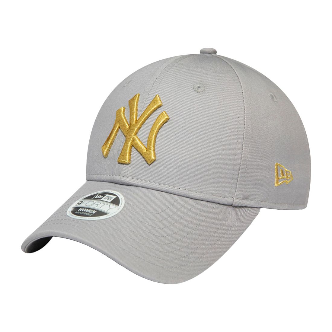 New Era Metallic Logo New York Yankees Women's Cap Grey