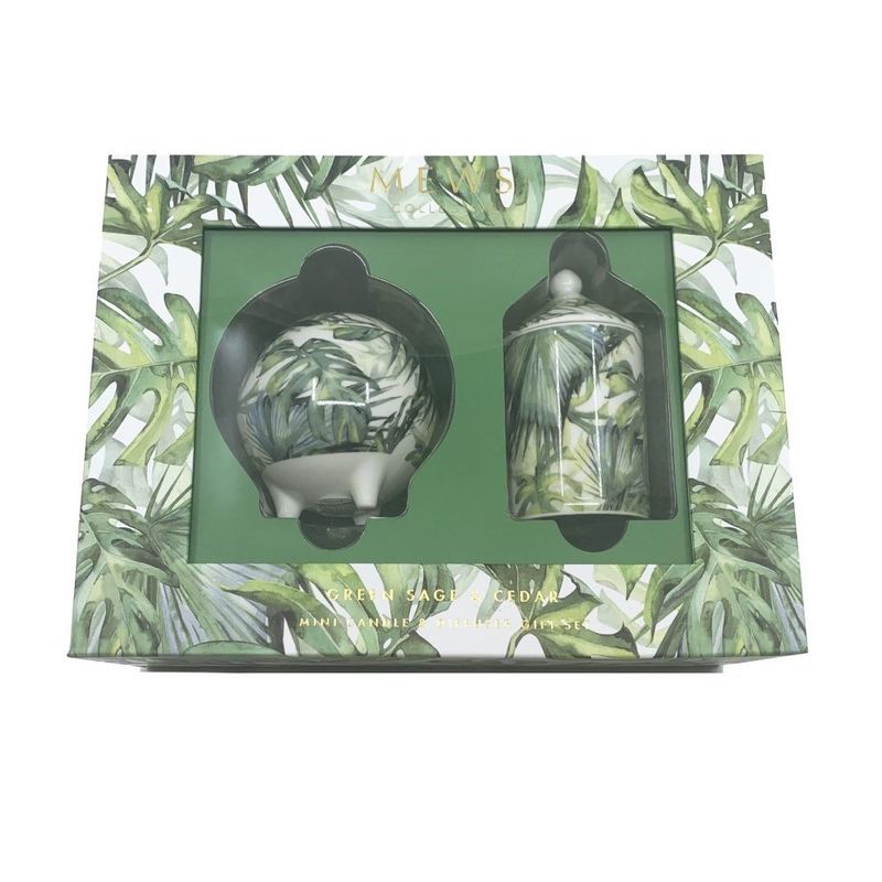 Mews Green Sage Mini Gift Set 100ml Diffuser And 100ml Candle