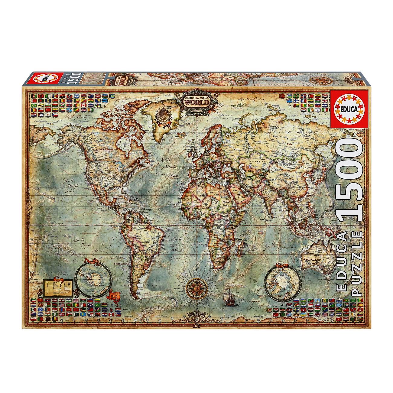 بازلز 1500 خريطة سياسية للعالم