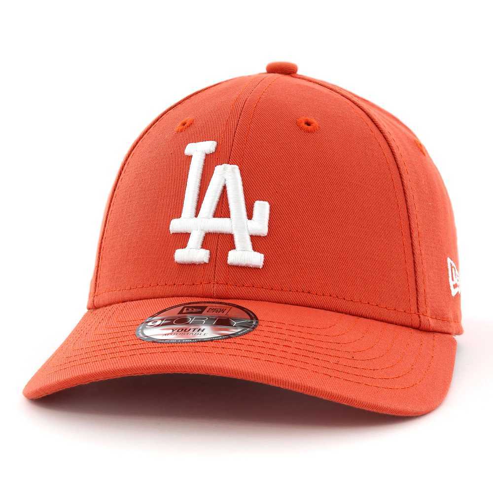 New Era League Essential Los Angeles Dodgers Youth Boys Cap Rust/Copper
