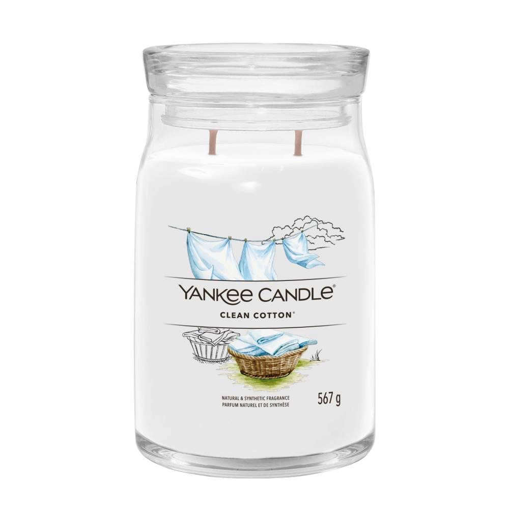 Yankee Candles Signature Jar Clean Cotton 567g - Large