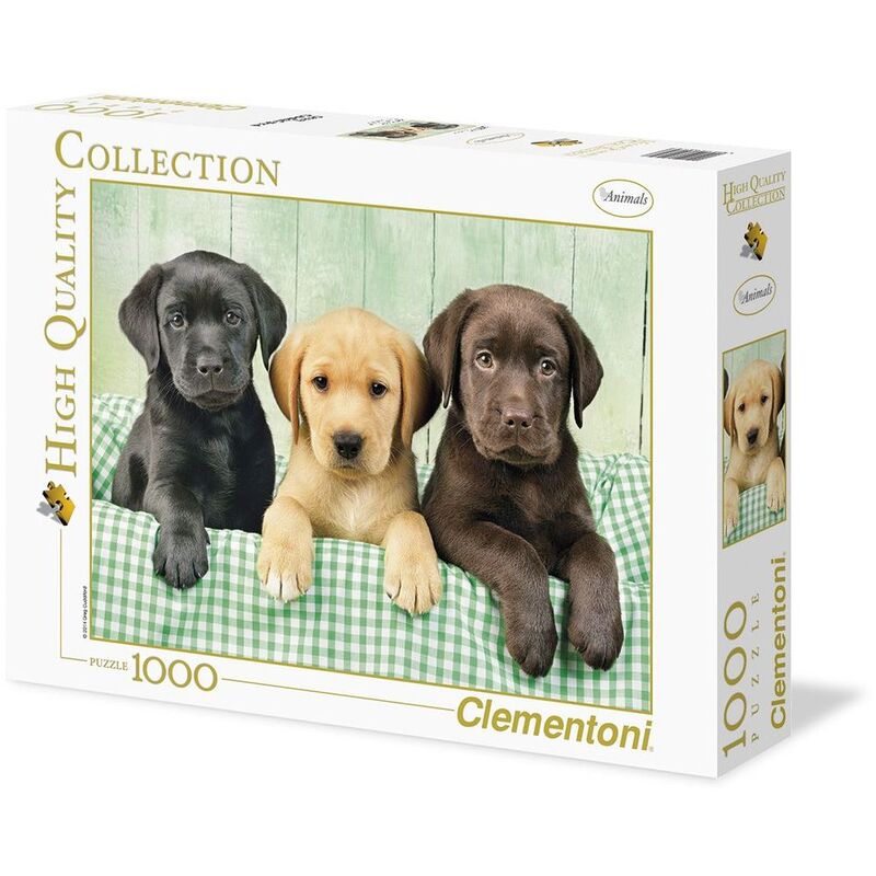 Clementoni High Quality CollectionThree Labs Jigsaw Puzzle (1000 Pieces)