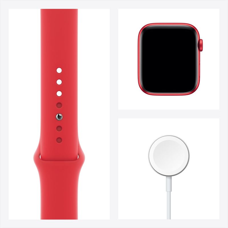Apple Watch Series 6 GPS + Cellular 44mm Product(Red) Aluminium Case with Product(Red) Sport Band