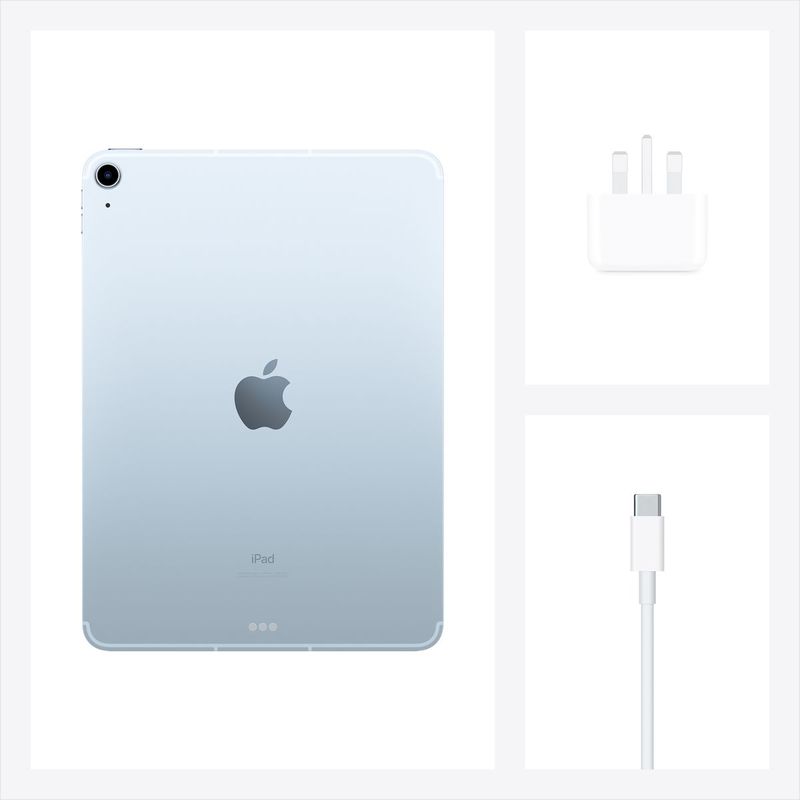 Apple iPad Air 10.9-Inch Wi-Fi + Cellular 256GB Sky Blue (4th Gen) Tablet