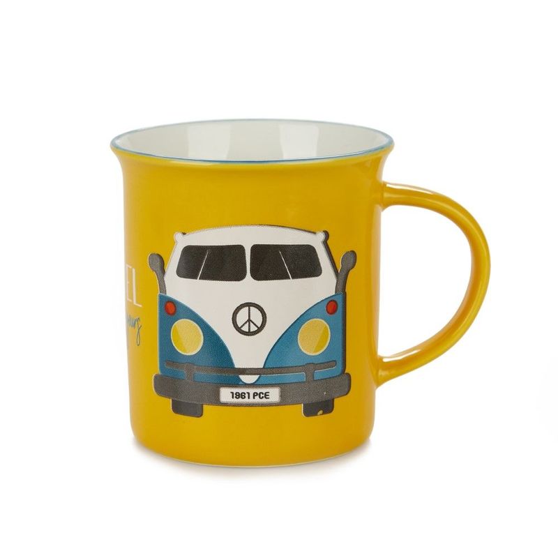 Balvi Travel Yellow Ceramic Mug 312ml