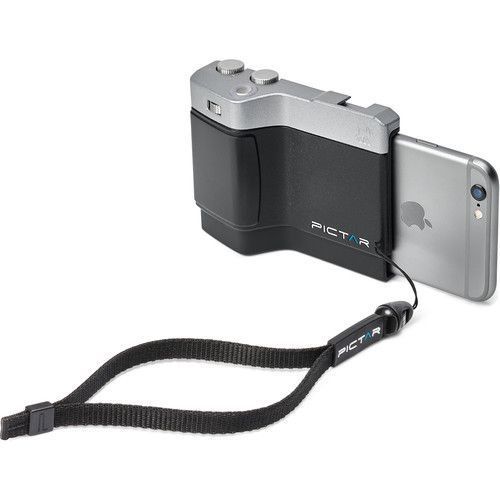 حامل بيكتار وان بتصميم كاميرا من ميجو ل آيفون بجراب مبطن وحزام معصم قابل للخلع