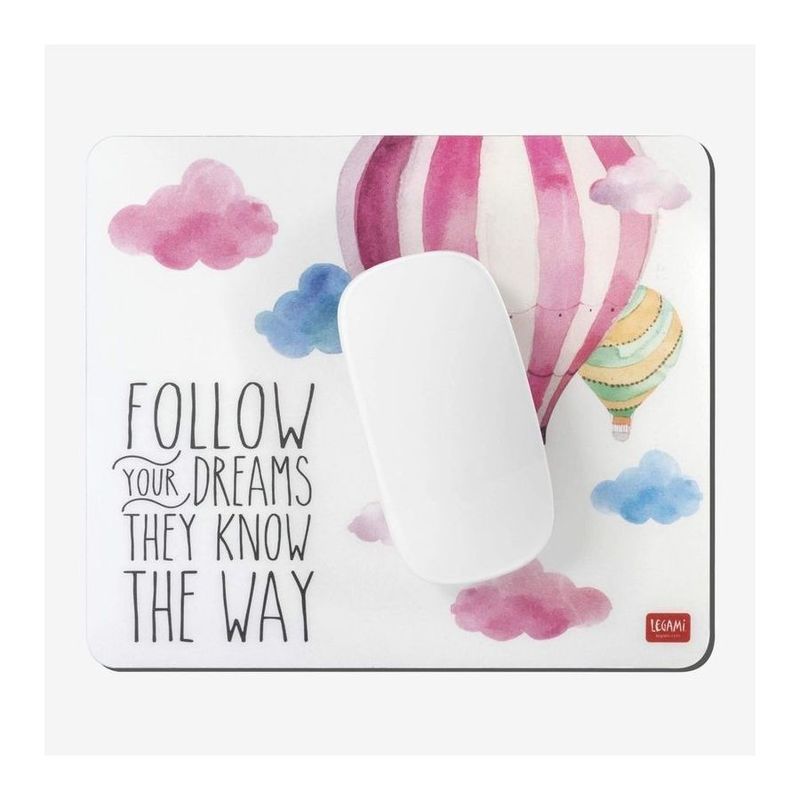 Legami Mousepad - Follow Your Dreams (21 x 18 x 0.8 cm)