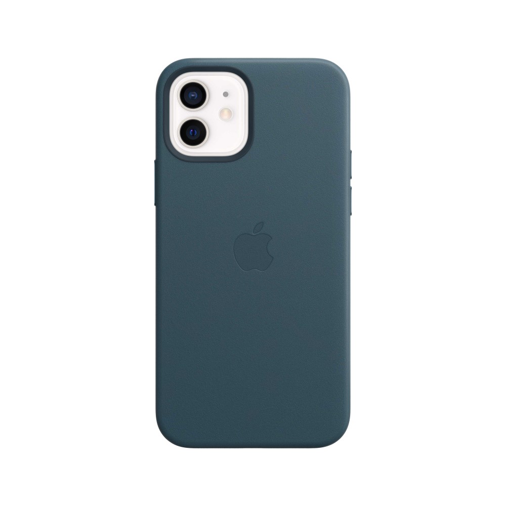 Apple Leather Case Baltic Blue with MagSafe for iPhone 12/12 Pro