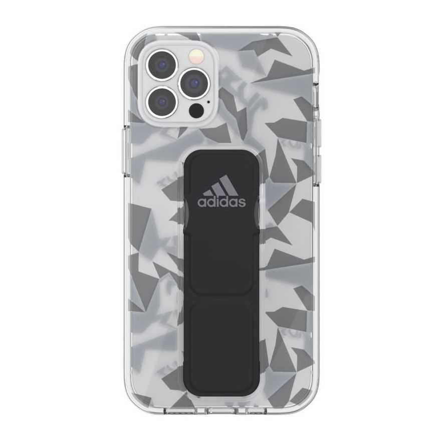 Adidas Sport Grip Case Clear Fw20 Grey/Black for iPhone 12 Pro/12