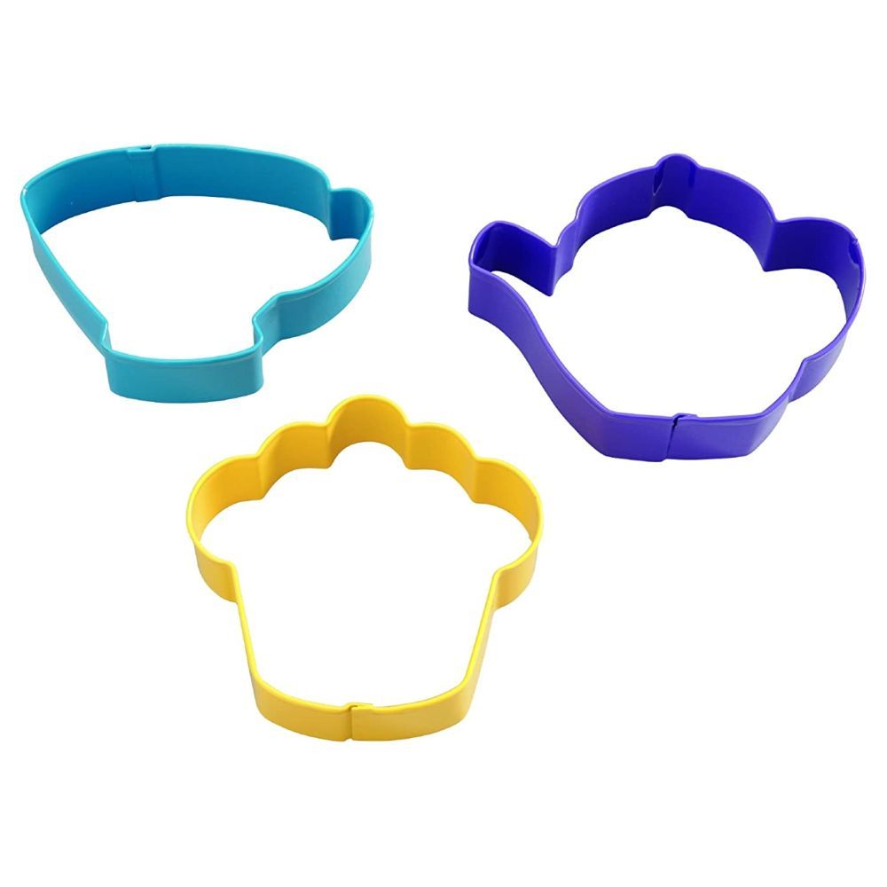 Wilton Tea Party Colored Metal Cutter (Set of 3)