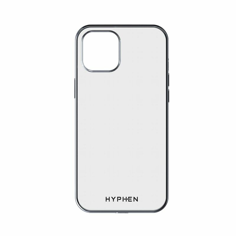 HYPHEN Clear Frame Case Silver for iPhone 12 Mini