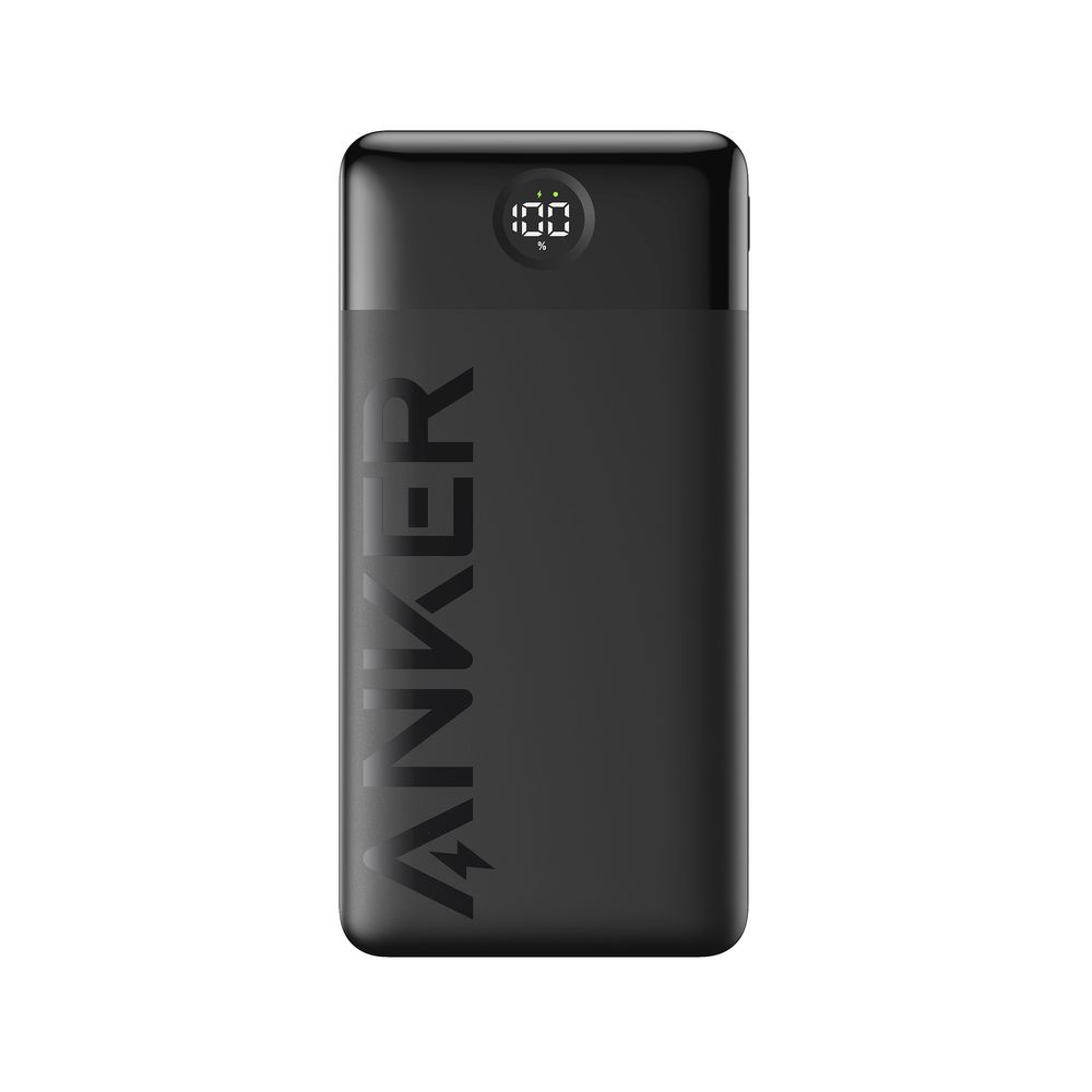 Anker 326 Power Bank 20000 Mah With Time Display - Black