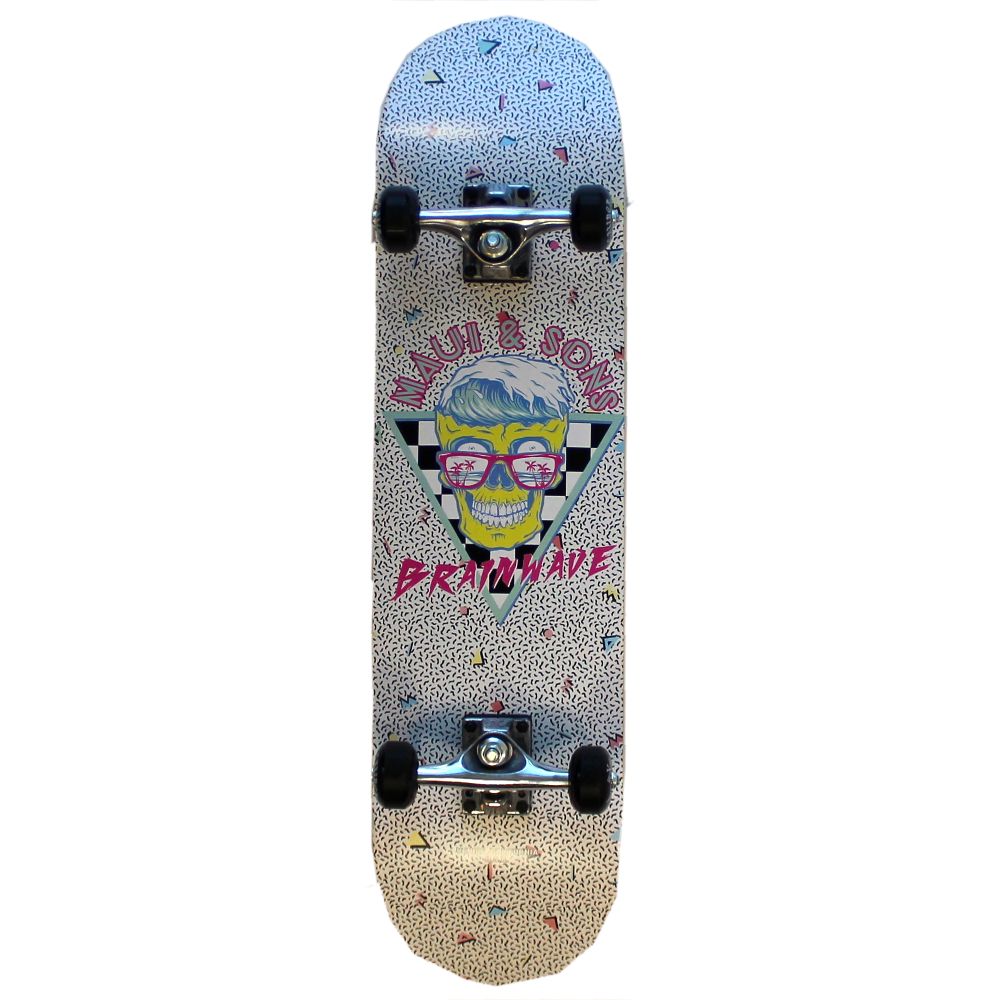 Maui & Sons Traditional Skateboard Brainwave 31-Inch